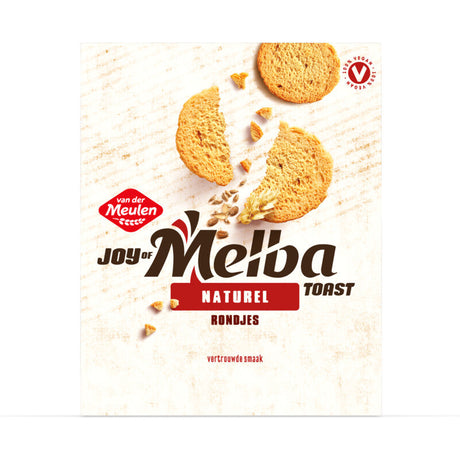 Van der Meulen Melbatoast Original rondjes Crackers and savoury biscuits 90g