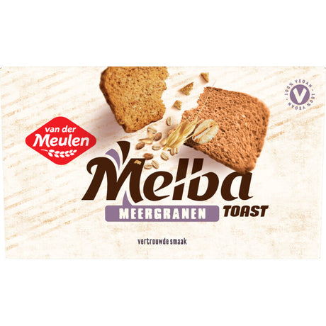 Van der Meulen Melba toast Multigrain Crackers and savoury biscuits 120g