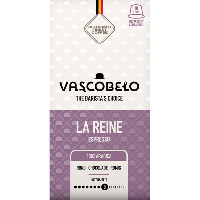 Vascobelo La reine espresso 10 capsules 55g