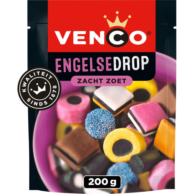 Venco English Liquorice Soft Sweet 200g