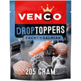 Venco Droptoppers Soft & Salmiak Liquorice 215g