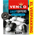 Venco Droptoppers Salmiak & mint Value Pack Liquorice 340g