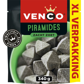 Venco Piramides XL Liquorice 340g