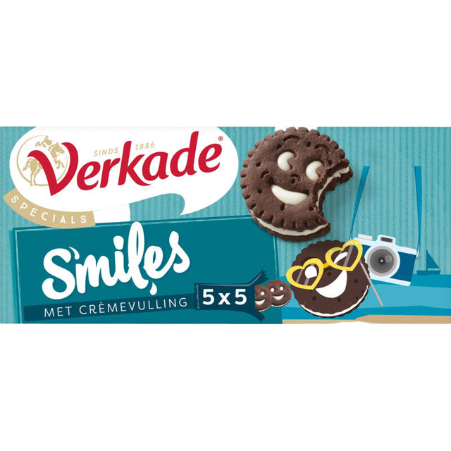 Verkade Smiles with Cream Filling Biscuits 190g
