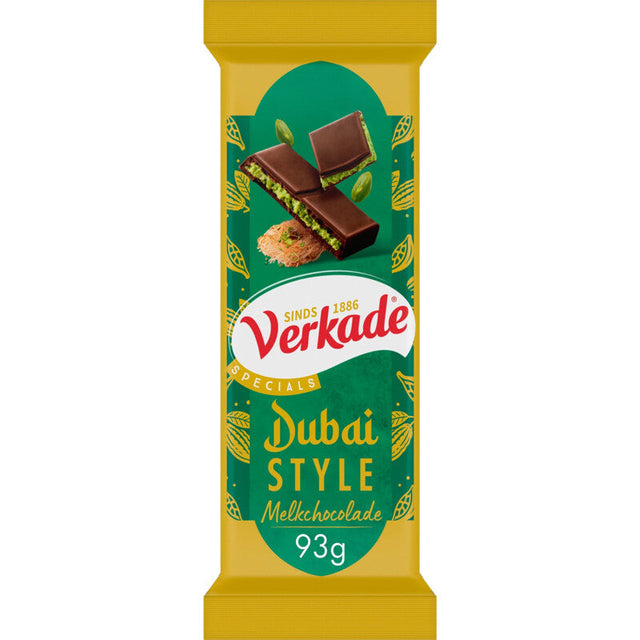 Verkade Dubai style Milk Chocolate Bar 93g