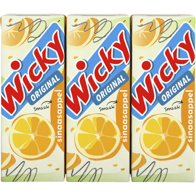 Wicky Orange Fruit drink 6 × 200ml