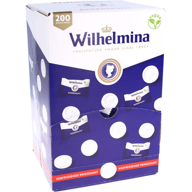 Wilhelmina Peppermints singles 200-pack Mint sweets 950g