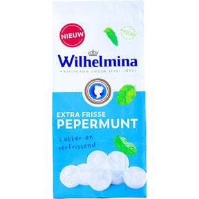 Wilhelmina Extra frisse Peppermints Mint sweets 200g