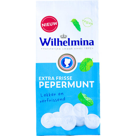 Wilhelmina Extra frisse Peppermints Mint sweets 200g