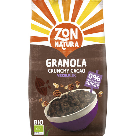 Zonnatura Granola crunchy cacao vezelrijk 350g