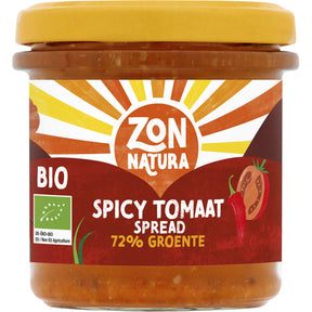 Zonnatura Spicy Tomato spread 72% Vegetable 135g
