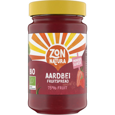 Zonnatura Strawberry fruitspread 75% fruit Savoury spread 250g