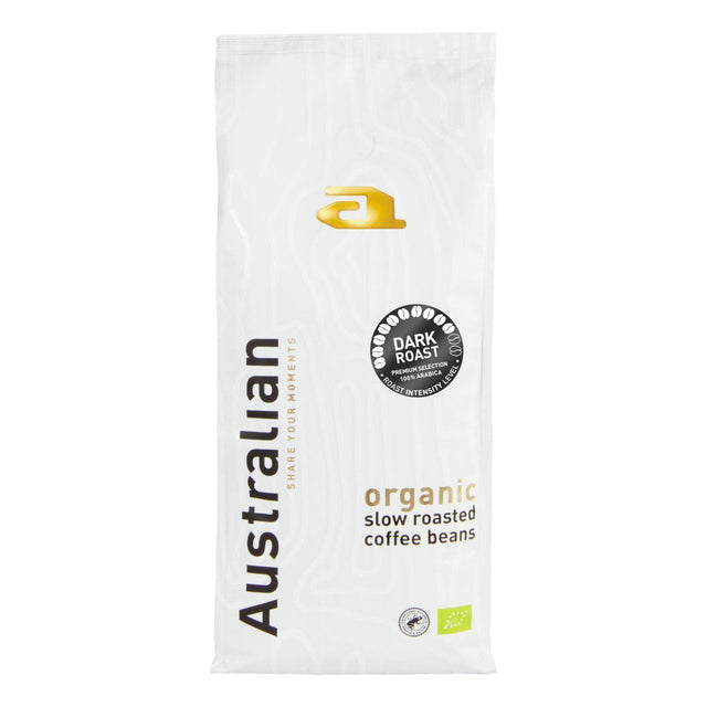 Australian Organic Coffee Beans Dark Roast, 1kg
