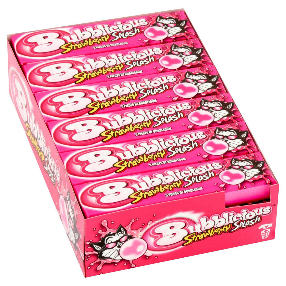 Bubblicious Bubble Gum Strawberry Splash 18x38G - Worldwide Delivery - Order Online