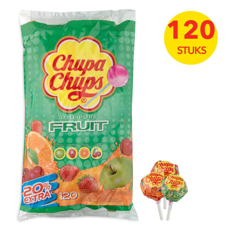 Chupa Chups Lollipops Fruit 120-Pack - Worldwide Delivery - Order Online