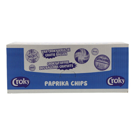 Croky Chips Bell Pepper, Vegetarian-Vegan-Gluten-Free-Lactose-Free 20x40G - Worldwide Delivery - Order Online