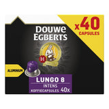 Douwe Egberts Lungo Intens Coffee Cups Benefit Suit, 40 × 5.2g