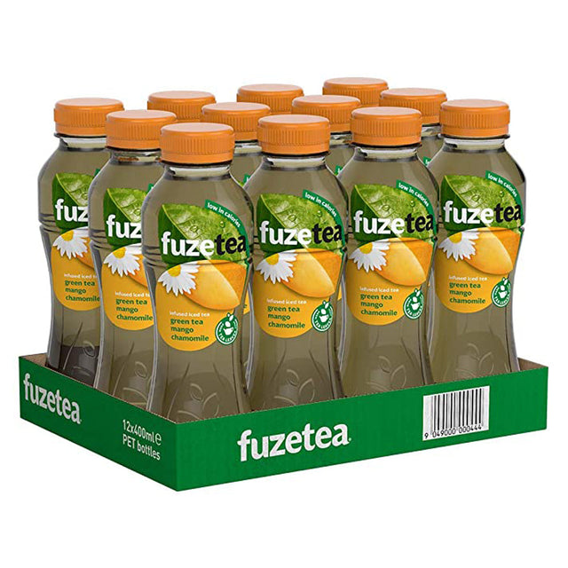Fuze Tea Green Tea Mango-Chamomile 12x400ml - Worldwide Delivery - Order Online