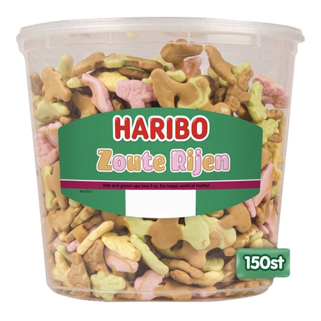 Haribo Zoute Rijen Salted Liquorice 840g