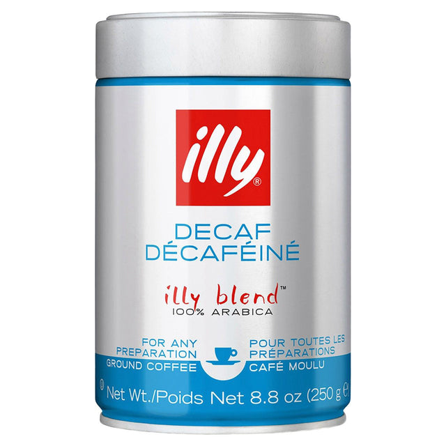 Illy Ground Coffee Decaffeinated - Worldwide Delivery - Order Online