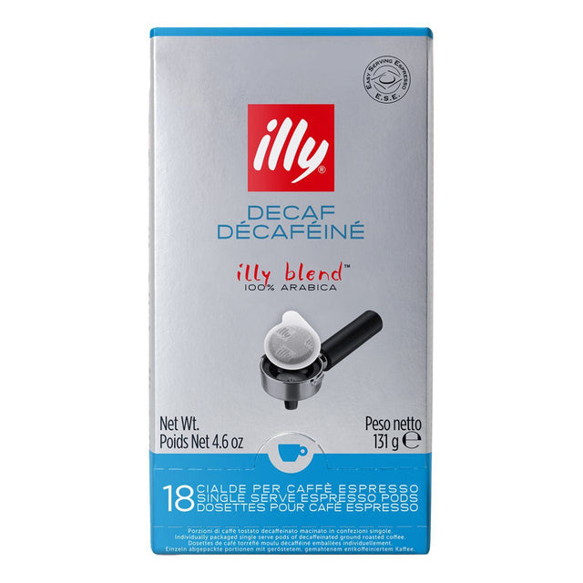 Illy Espresso Sachets Decaffeinato Coffee Capsules, 18 packs