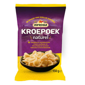 Inproba Kroepoek Naturel Baked In Sunflower Oil - Worldwide Delivery - Order Online