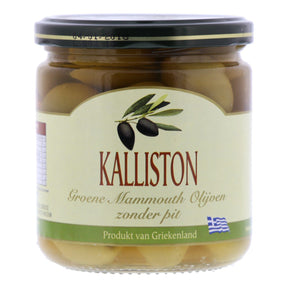 Kalliston Green Olives Mammouth, No Pit - Worldwide Delivery - Order Online