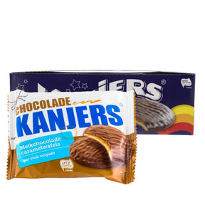 Kanjers Extra Large Chocolate Caramel Waffle 24x45G - Worldwide Delivery - Order Online