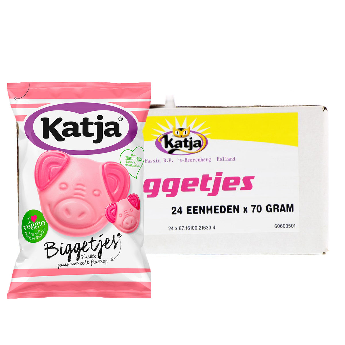 Katja Piglets, Vegetarian 24x70G - Worldwide Delivery - Order Online