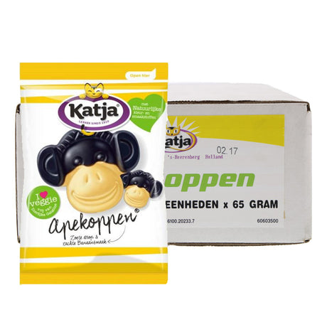 Katja Candy Apekoppen, Vegetarian 24x65G - Worldwide Delivery - Order Online