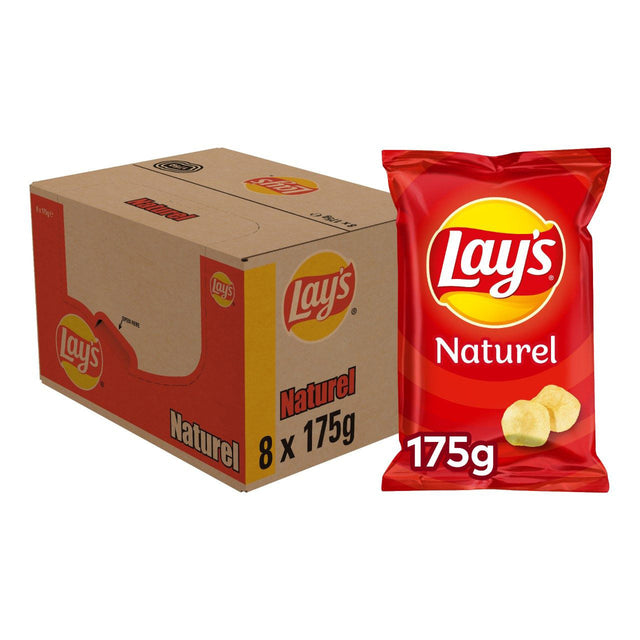 Lay's Natural Chips 8x175G - Worldwide Delivery - Order Online