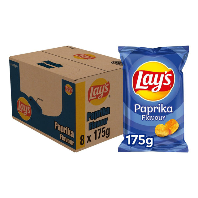 Lay's Paprika Chips 8x175G - Worldwide Delivery - Order Online