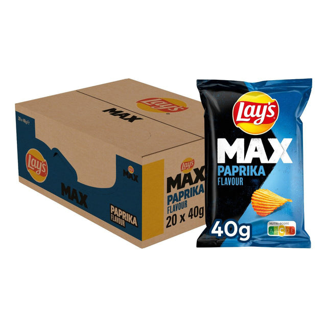 Lay's Superchips Paprika 20x45G - Worldwide Delivery - Order Online