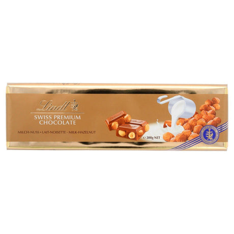 Lindt Chocolate Tablet Milk With Roasted Hazelnuts - Worldwide Delivery - Order Online