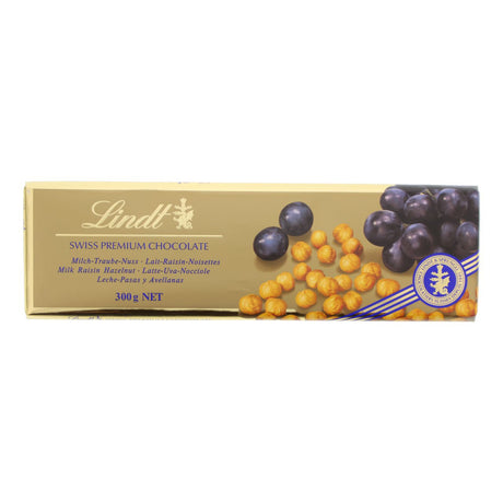 Lindt Milk Chocolate with Raisins & Nuts 300g