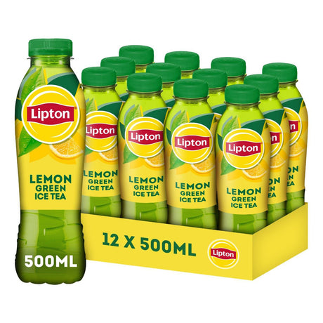 Lipton Ice Tea Green Lemon 12x500Ml - Worldwide Delivery - Order Online