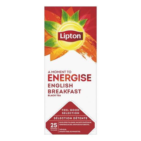 Lipton Energise English Breakfast 25-Pack - Worldwide Delivery - Order Online
