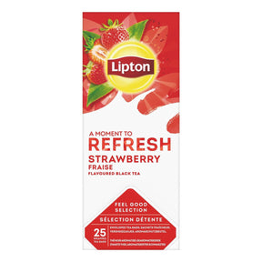 Lipton Black Tea Strawberry 25-Pack - Worldwide Delivery - Order Online