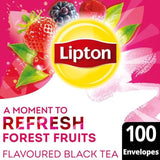 Lipton Black Tea Forest Fruits 100 Pack - Worldwide Delivery - Order Online