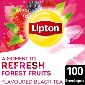 Lipton Black Tea Forest Fruits 100 Pack - Worldwide Delivery - Order Online