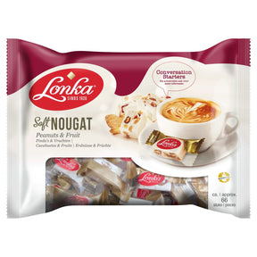 Lonka Soft Nougat Peanuts Fruit Toffee and fudge, 800g