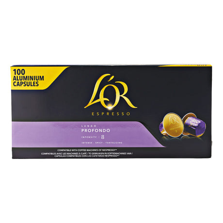 L'OR Capsules Profondo 100-Pack - Worldwide Delivery - Order Online