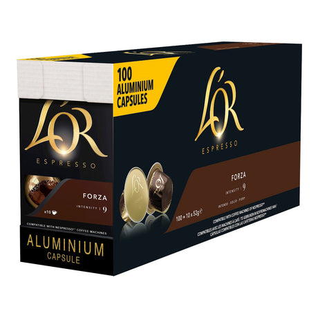 L'OR Coffee Capsules Forza 100 Pack - Worldwide Delivery - Order Online
