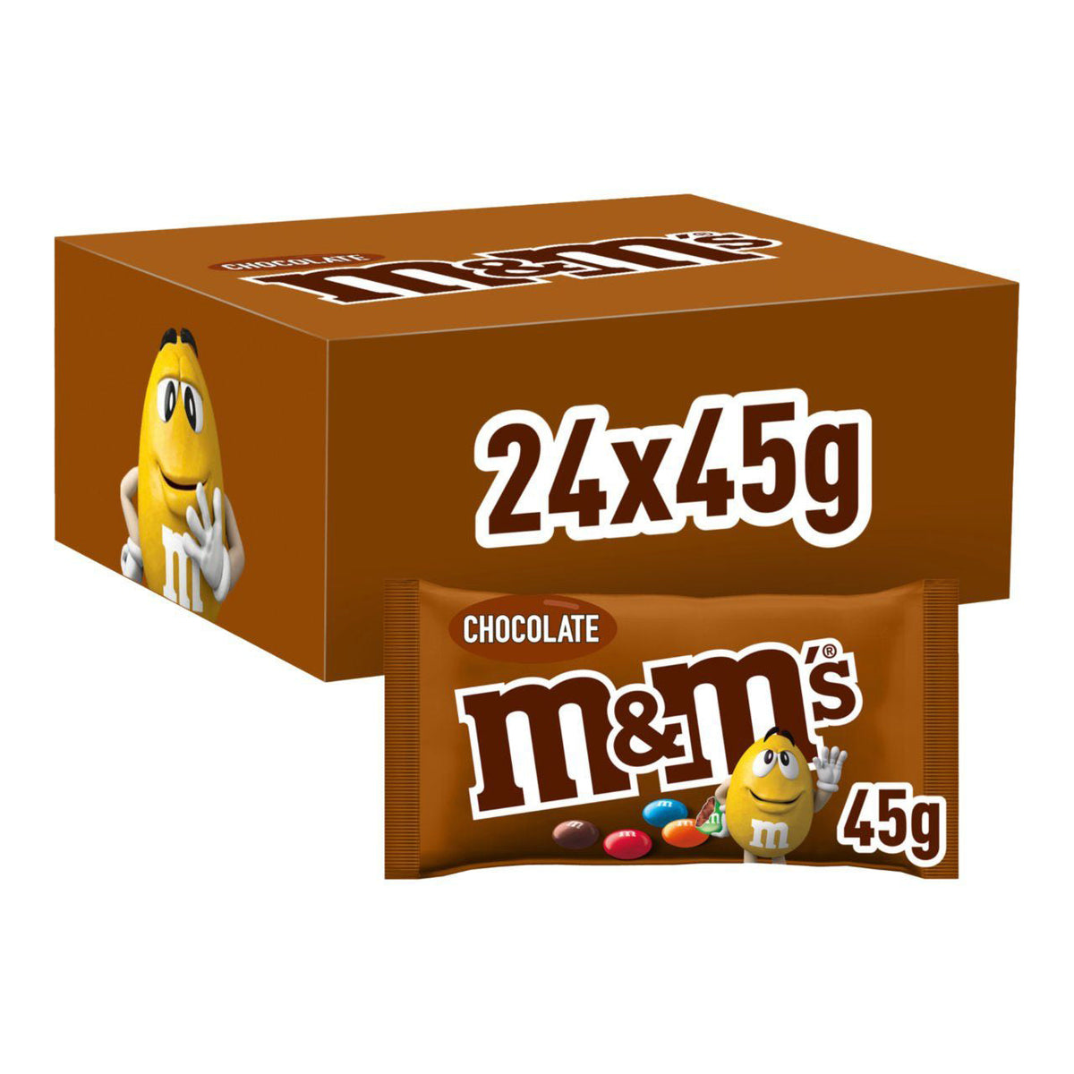 M&M's Chocolate 24x45G - Worldwide Delivery - Order Online