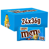M&M's Crispy Puffed Rice Filling 24x36G - Worldwide Delivery - Order Online