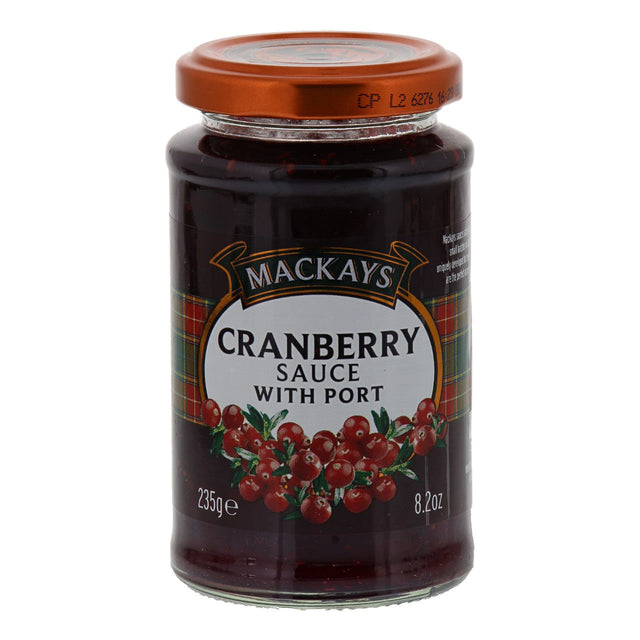 Mackays Cranberry Sauce With Port - Worldwide Delivery - Order Online