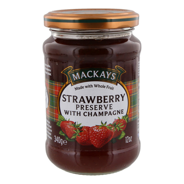 Mackays Strawberry Preserve Strawberry Jam With Champagne - Worldwide Delivery - Order Online