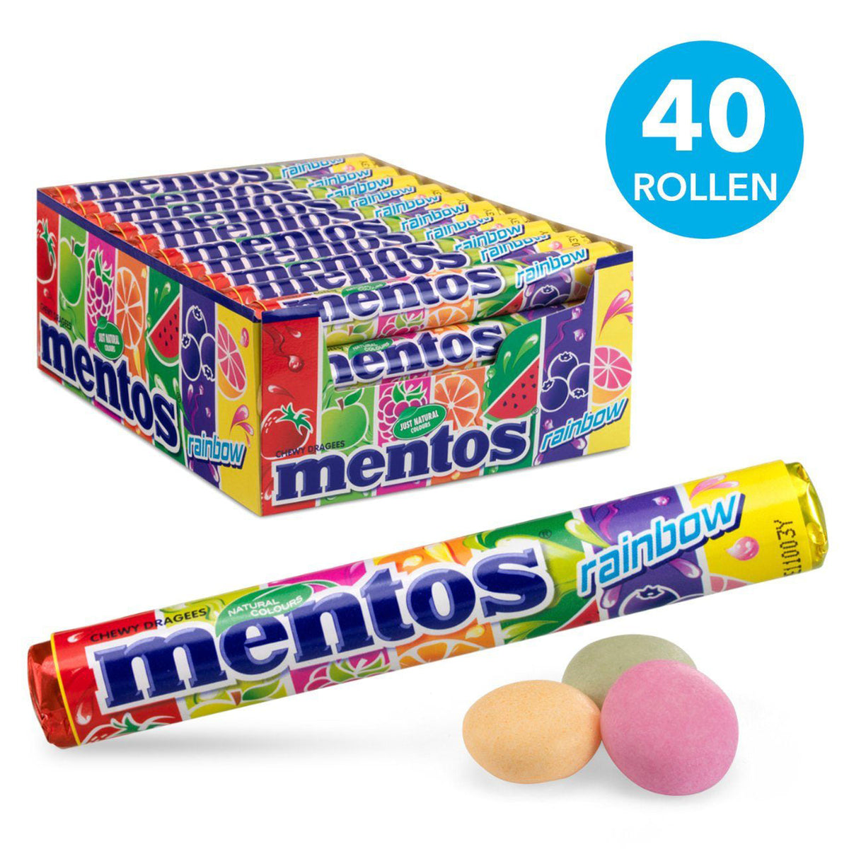 Mentos Rainbow Single 40-Pack - Worldwide Delivery - Order Online