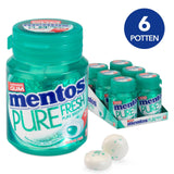 Mentos Wintergreen Pure Fresh Chewing gum, 6 × 60g