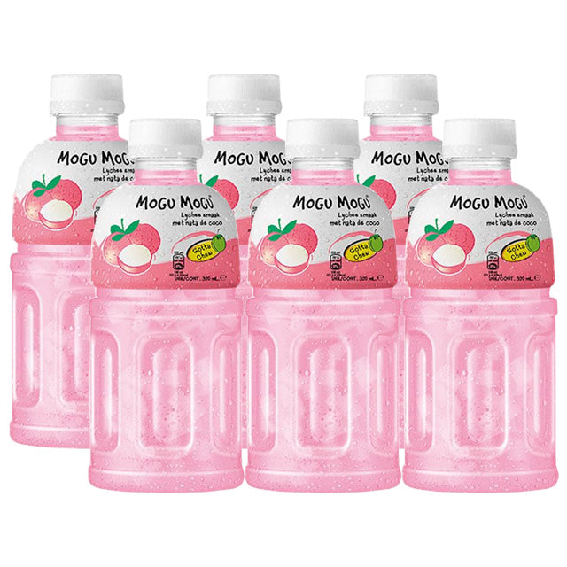 Mogu Mogu Lychee Flavoured Drink 6x320ml - Worldwide Delivery - Order Online